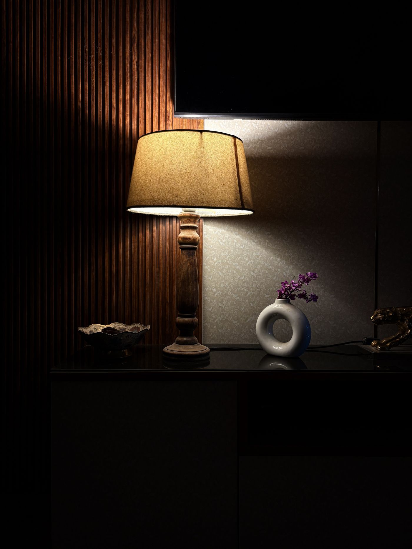 Amber Mushroom Lamp